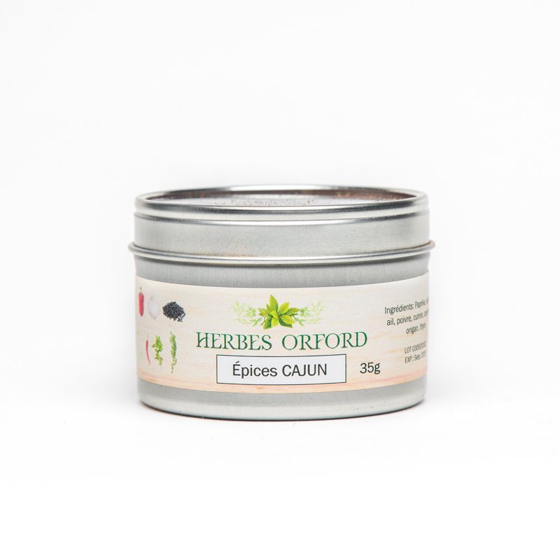 épices en pot cajun herbes Orford pour vos recettes