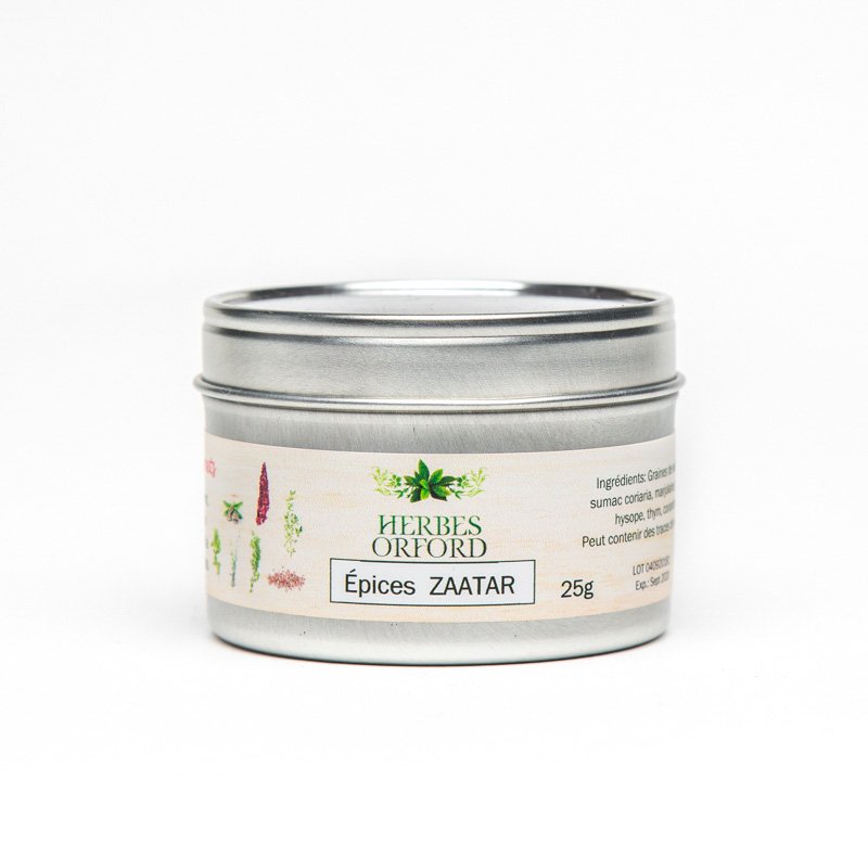 Épices Zaatar pour l'assaisonnements de vos recettes de par herbes Orford.