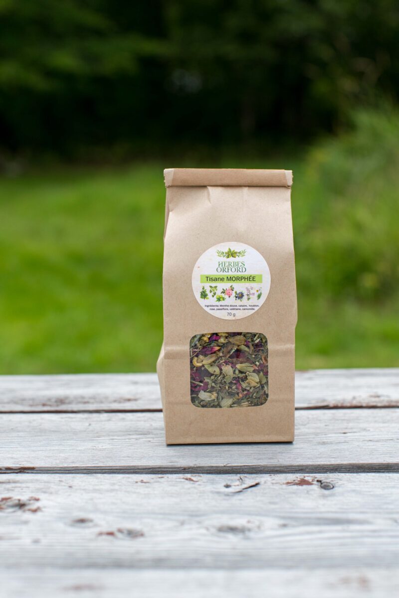Tisane Morphée en sac fait par Herbes Orford