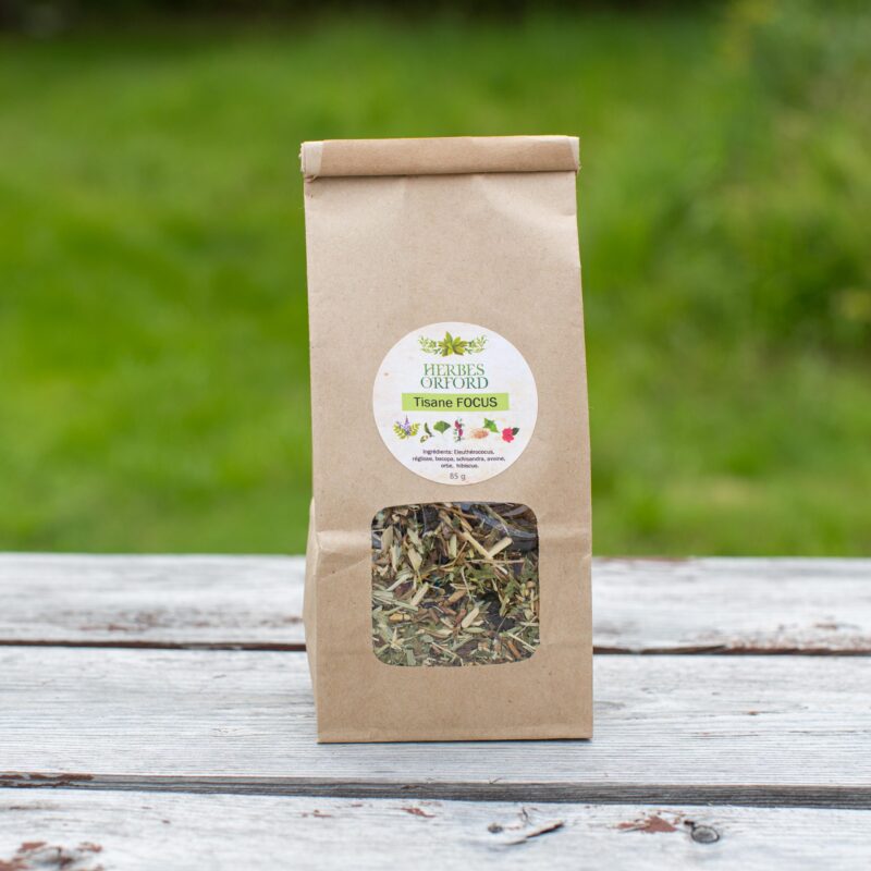Tisane focus en sac fait par Herbes Orford